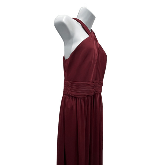 Celebrate DB Studio Full Length Bridesmaid Dress Wine Size 8 Prom Wedding - Picture 5 of 14